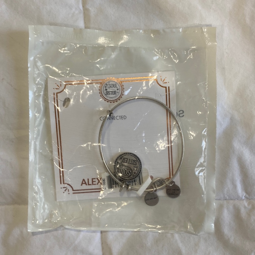 New Alex and Ani “Soul Sister” bracelet silver